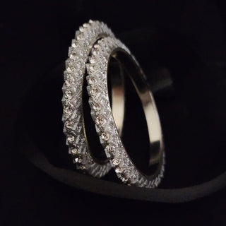Sarina Silver Pacheli Bangles (2.4, 2.6, 2.8) - ECLAT INDIAN JEWELSBangle, Kadas & Bracelets2.6