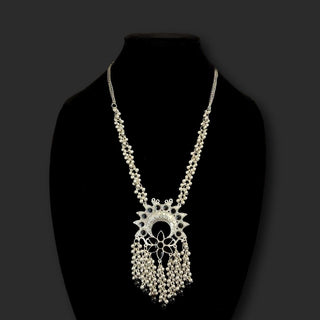 Scottie Black German Silver Necklace Set - ECLAT INDIAN JEWELSNecklace SetsOxidised Silver