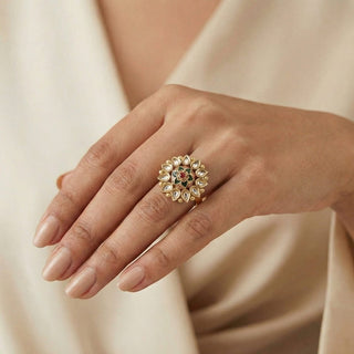 Shanaya Multicolour Adjustable Ring - ECLAT INDIAN JEWELSRingsMulticolour
