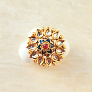 Shanaya Multicolour Adjustable Ring - ECLAT INDIAN JEWELSRingsMulticolour