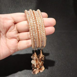 Skyler Rose Gold Bangle Set (2.8) (Pair) - ECLAT INDIAN JEWELSBangle, Kadas & Bracelets2.8