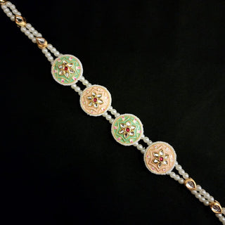 Sonya Pastel Multicolour Kundan Matha Patti - ECLAT INDIAN JEWELSMatha Patti, Sheesh PhoolMulticolour