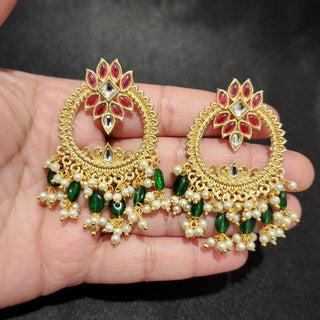 Thea Multicolour Kundan Earrings - ECLAT INDIAN JEWELSEarringsMulticolour