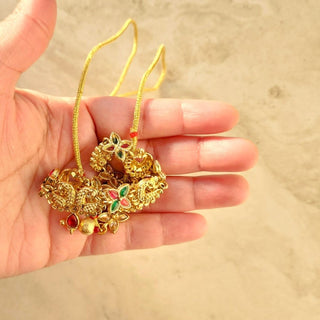 Tiffany Multicolour Peacock Kemp 20k Gold Plated Necklace Set - ECLAT INDIAN JEWELSNecklace SetsMulticolour