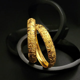 Verity 22k Gold Plated Bangle Set (2.6, 2.8 & 2.10 Available) - ECLAT INDIAN JEWELSBangle, Kadas & Bracelets2.6