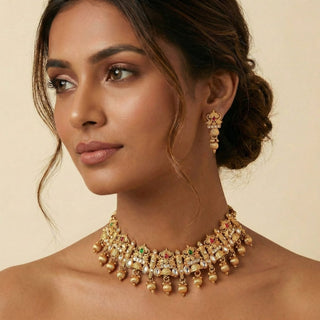 Vivienne Kemp Rajwadi Necklace Set - ECLAT INDIAN JEWELSNecklace SetsGold