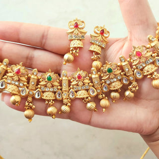 Vivienne Kemp Rajwadi Necklace Set - ECLAT INDIAN JEWELSNecklace SetsGold