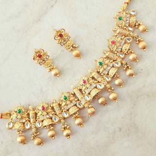 Vivienne Kemp Rajwadi Necklace Set - ECLAT INDIAN JEWELSNecklace SetsGold