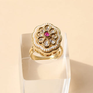 Waverly Pink Moissanite Adjustable Ring - ECLAT INDIAN JEWELSRing JewelleryPink