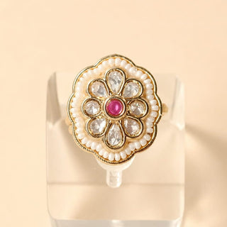 Waverly Pink Moissanite Adjustable Ring - ECLAT INDIAN JEWELSRing JewelleryPink