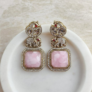 Zahra Light Pink Earrings - ECLAT INDIAN JEWELSEarringsPink