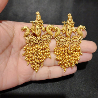 Zola Temple Jewellery 20k Gold Plated Luxury Earrings - ECLAT INDIAN JEWELSNecklace SetsGold