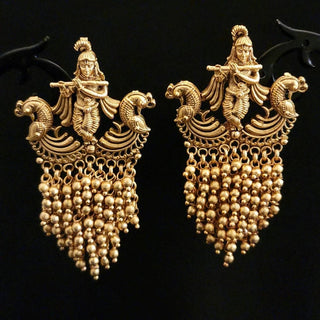 Zola Temple Jewellery 20k Gold Plated Luxury Earrings - ECLAT INDIAN JEWELSNecklace SetsGold